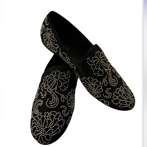 Chico’s Embellished Loafers, Black, size 9